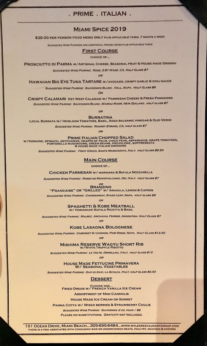 Prime Italian Menu - Image 6